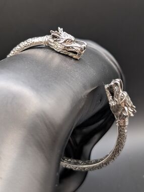 Bali 925 Silver Dragon Bracelet